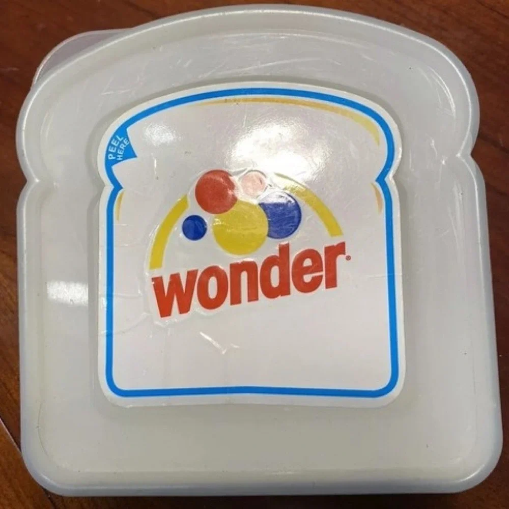 Vintage Wonder Bread Sandwich Container‎ Cases, Colorful Bread Slice Design